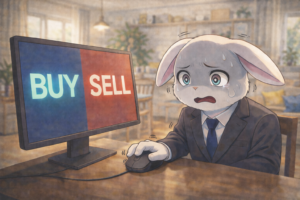 再び注文するか迷い続ける投資家