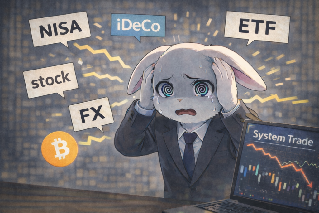 失敗を繰り返し投資手法に迷う個人投資家